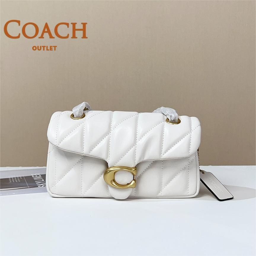 COACH コーチ CP145 タビー ショルダー バッグ 20・キルティング クロスボディ 斜め掛け アウトレット品 ホワイト - メルカリ