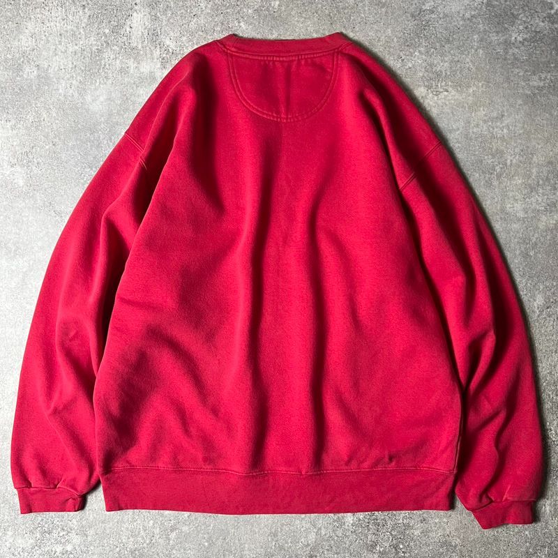 00s NIKE TEAM センター スウォッシュ カレッジ ロゴ 刺繍 前V