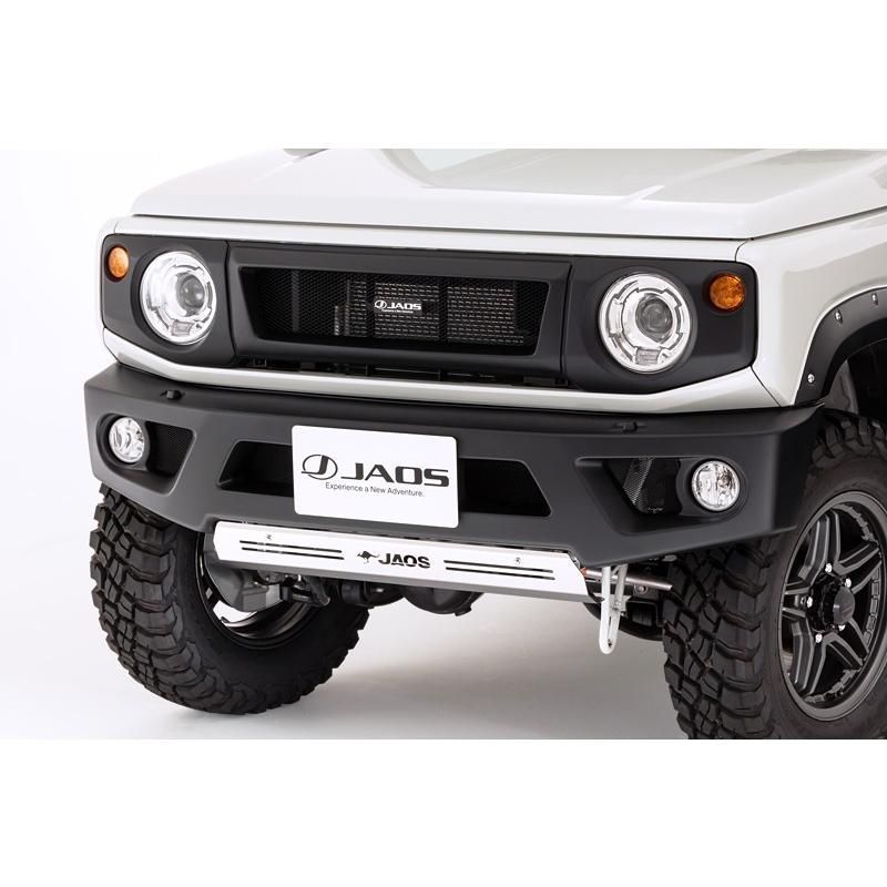 1点のみ JAOS ジャオス フロントスポーツカウル 未塗装品 マットブラック ジムニー JB64系 B040513 バンパー SUZUKI JIMNNY かっこいい フロントスポイラー カスタム B040513