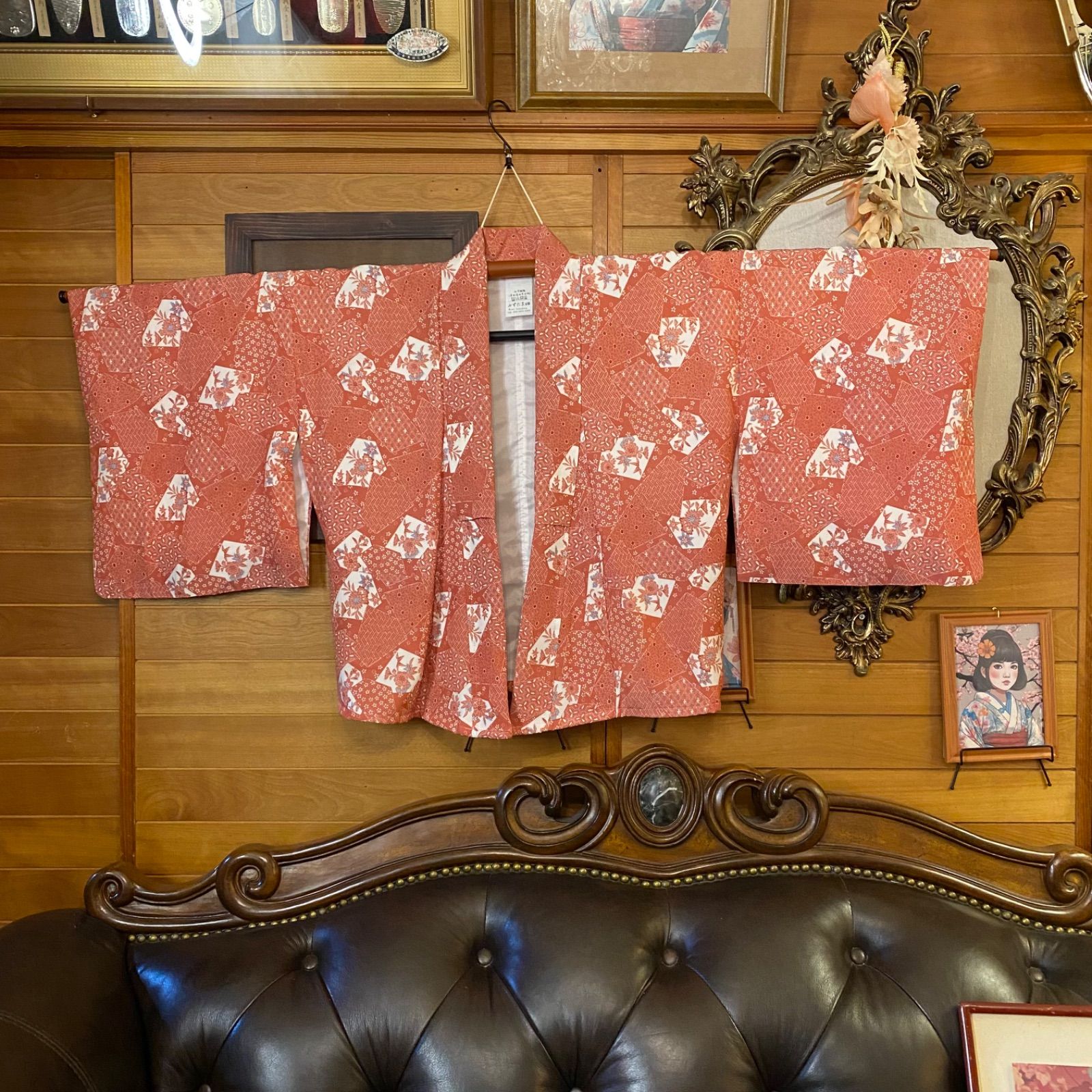 和洋折衷 着物 リメイク セットアップ ツーピース 2部式 コラージュ  