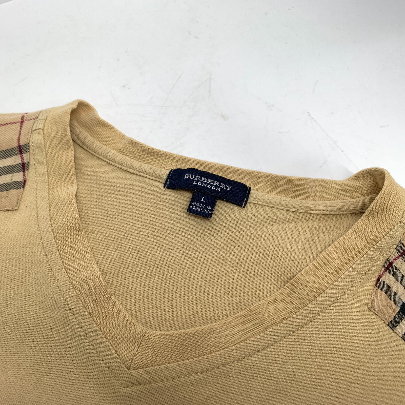 BURBERRY ロゴ Tシャツ ベージュ Lサイズ