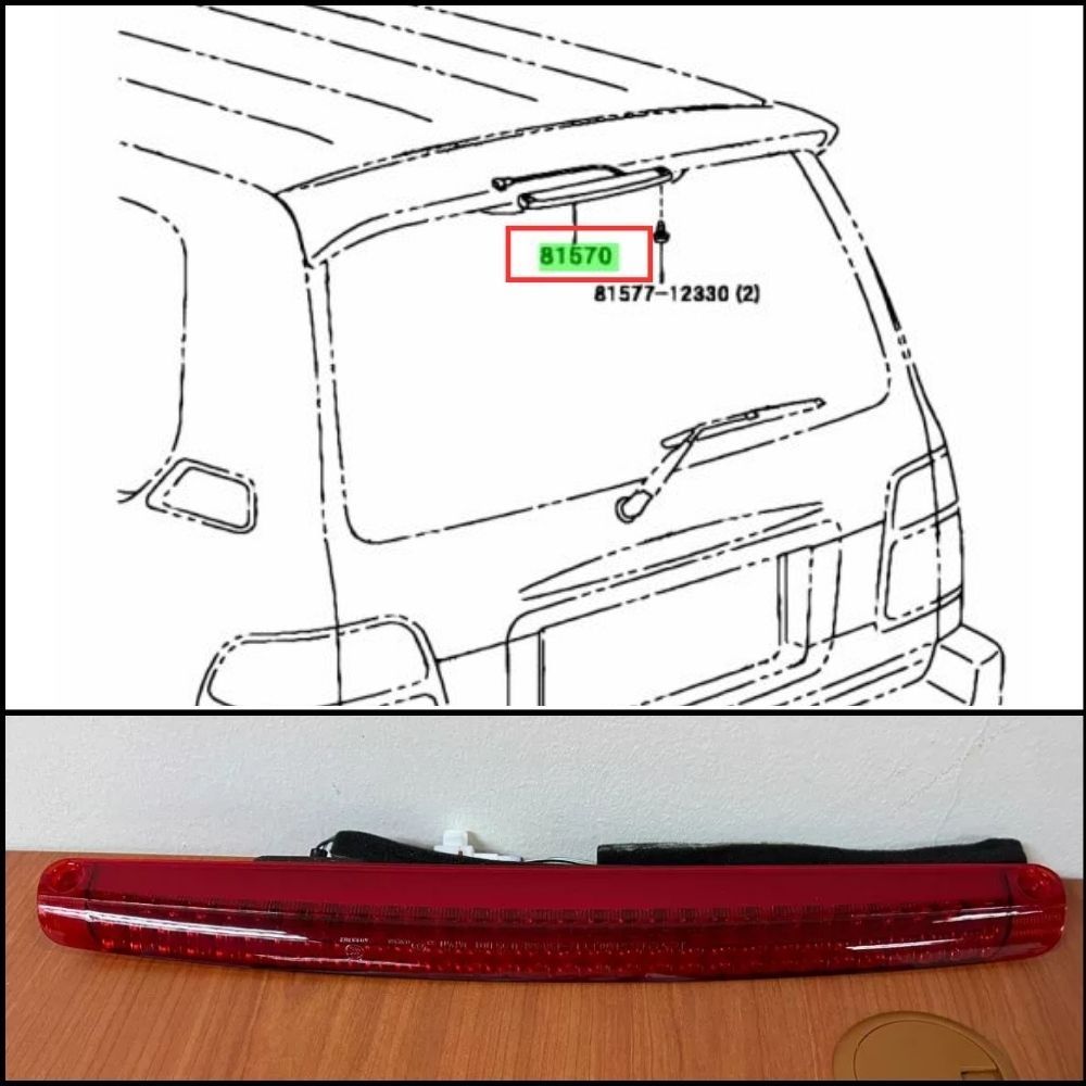 トヨタ 純正 TOYOTA 正規 センターストップ ハイマウント ランプ ランドクルーザー100 HDJ100L UZJ100L パーツ エンジン タイヤ カスタム