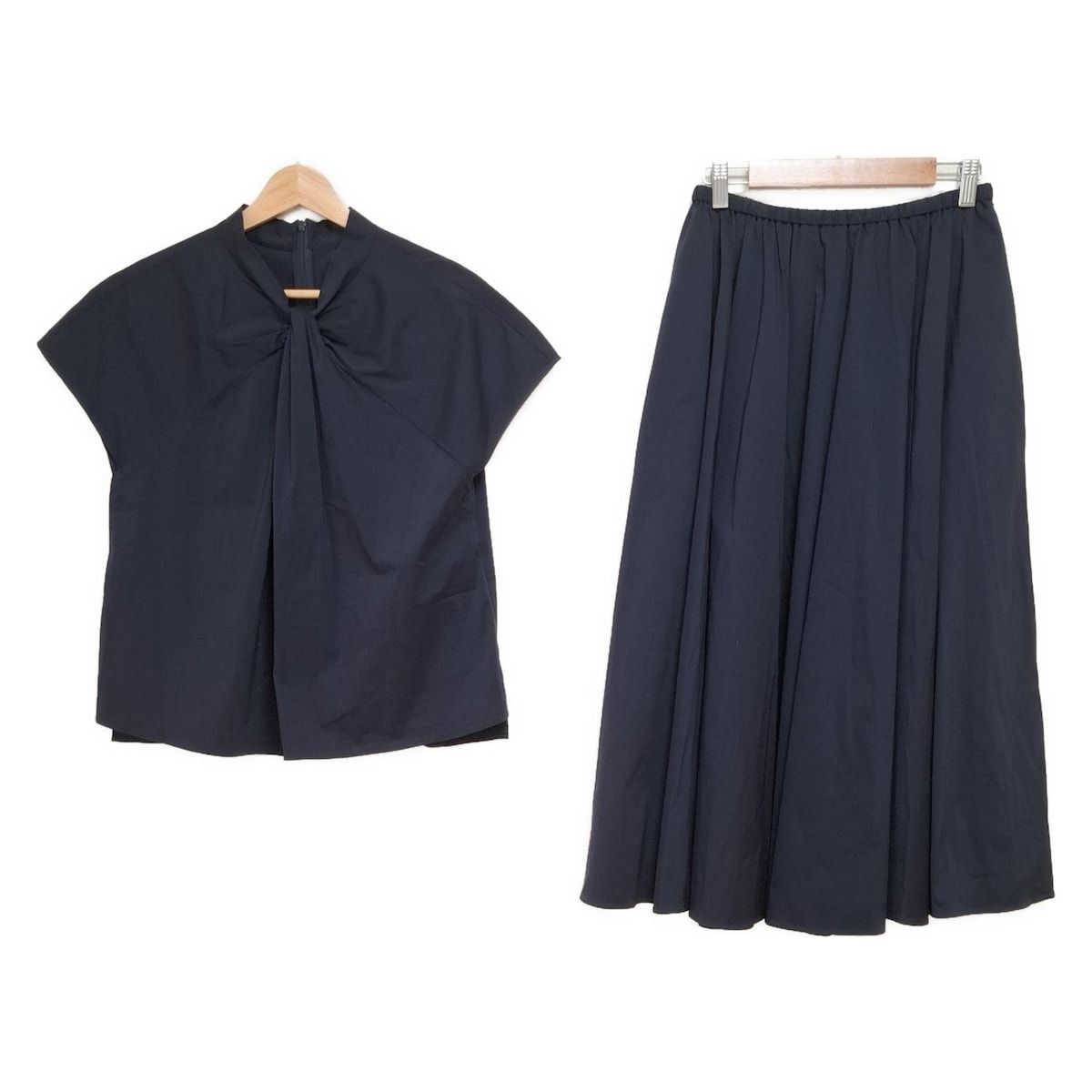 MACKINTOSH LONDON マッキントッシュロンドン スカートセットアップ レディース - ダークネイビー ウエストゴム