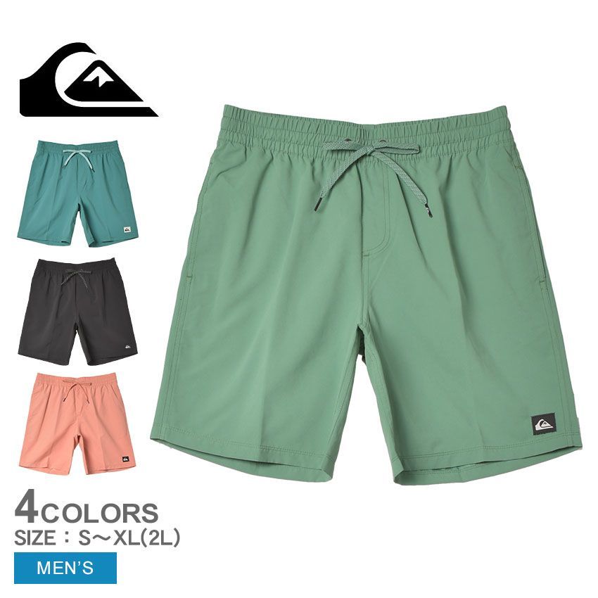 クイックシルバー スイムパンツ AQYJV03155 メンズ EVERYDAY SOLID VOLLEY 19 ボードショーツ QUIKSILVER カラー:03.グリーン 品番：2443-0217