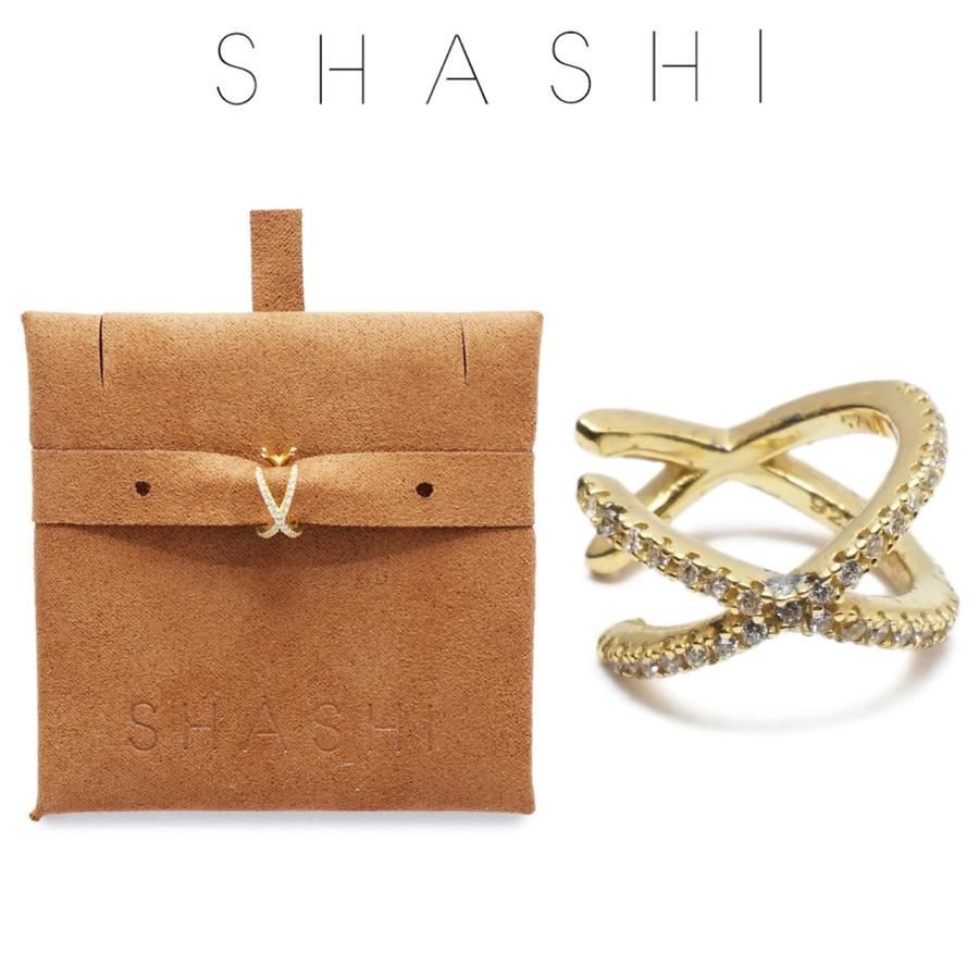 SHASHI(シャシ) SH-E496 Stacey Pave Ear Cuff イヤーカフ Gold ...