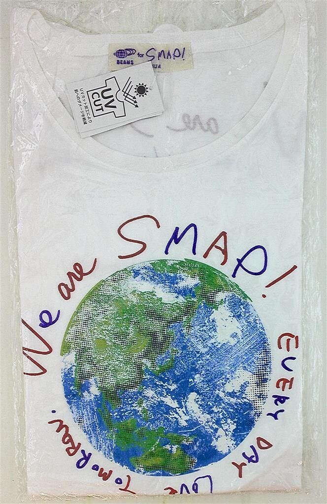 SMAP 10年 We are SMAP! 2010 SMAP CONCERT TOUR Tシャツ *BEAMSコラボ/白/Mサイズ 10年