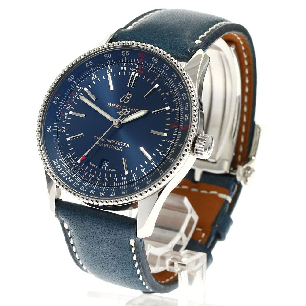 ブライトリング BREITLING A17326 ナビタイマー41 メンズ美品 ブライトリング ナビタイマー オートマチック 41 A17326 自動