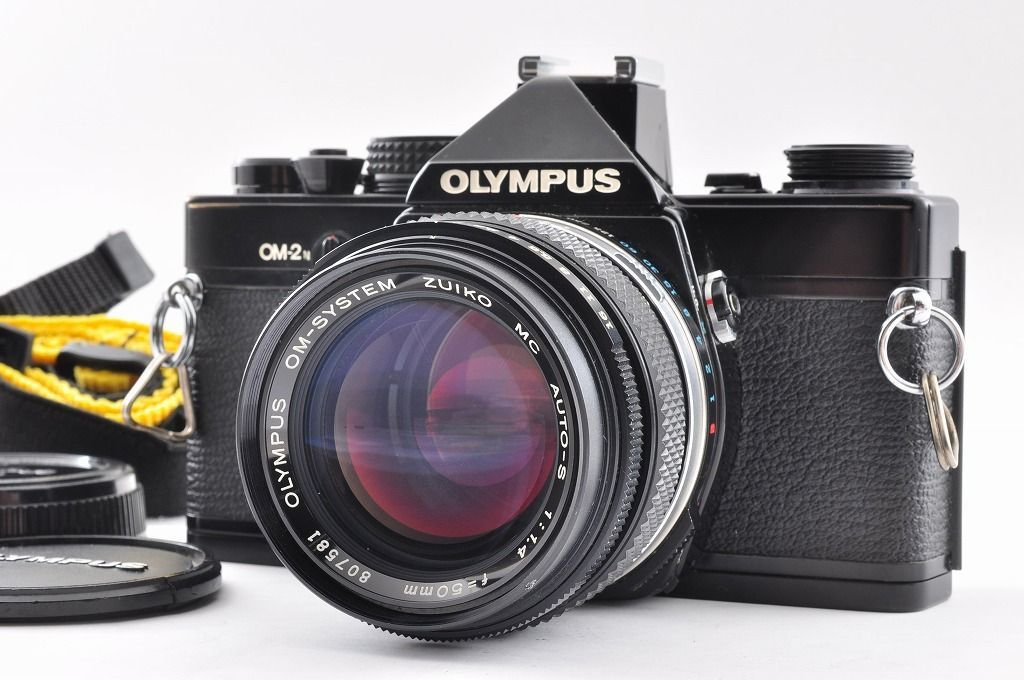Olympus オリンパス OM-2N ブラック 35mm 一眼レフ フィルムカメラ Zuiko 50mm f1.4 レンズ付き