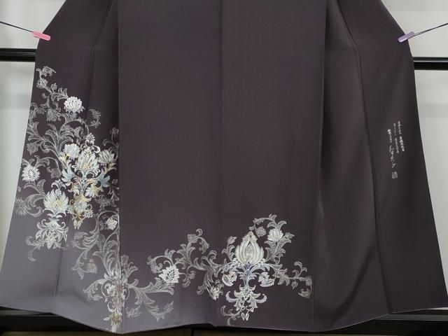 平和屋本店□極上 金彩友禅 卓越技能者・名工・和田光正 訪問着 洋花