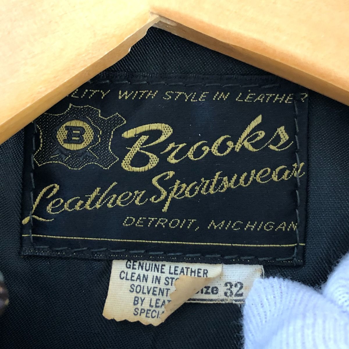 □□60s Brooks Leather Sportswear メンズ衣料 ジャケット レザージャケット 32 ブラウン