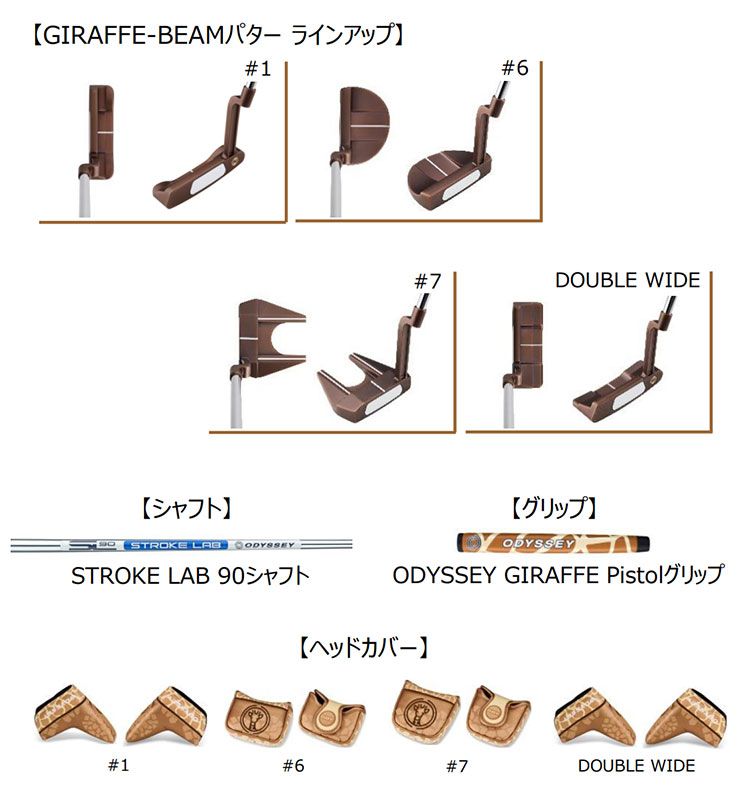 【数量限定】 【日本正規品】ODYSSEY オデッセイ ゴルフ GIRAFFE-BEAM #7 ジラフビームパター