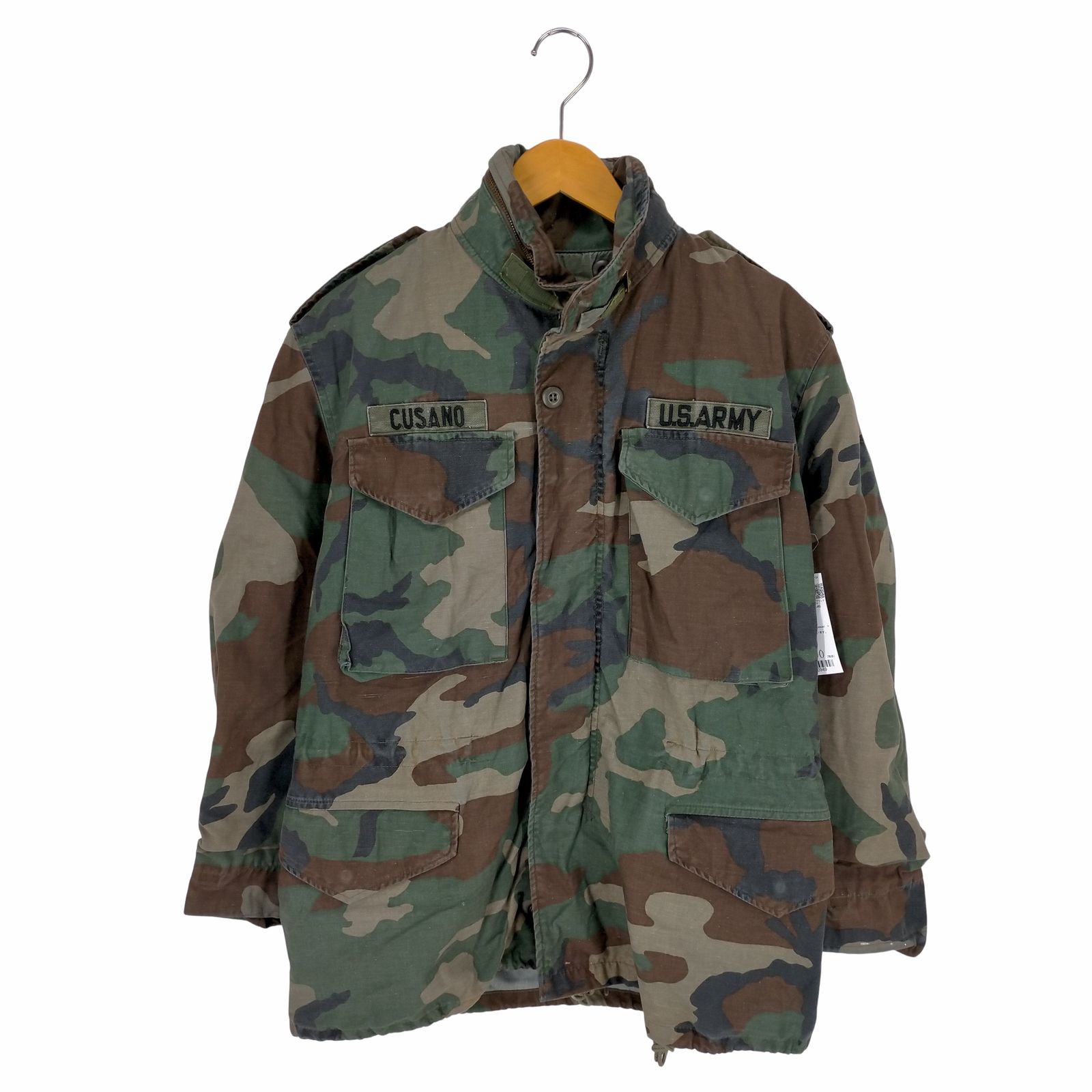 ユーエスアーミー US ARMY M-65 COAT COLD WEATHER FIELD WOODLAND CAMOFLAGE メンズ  SMALL-SHORT