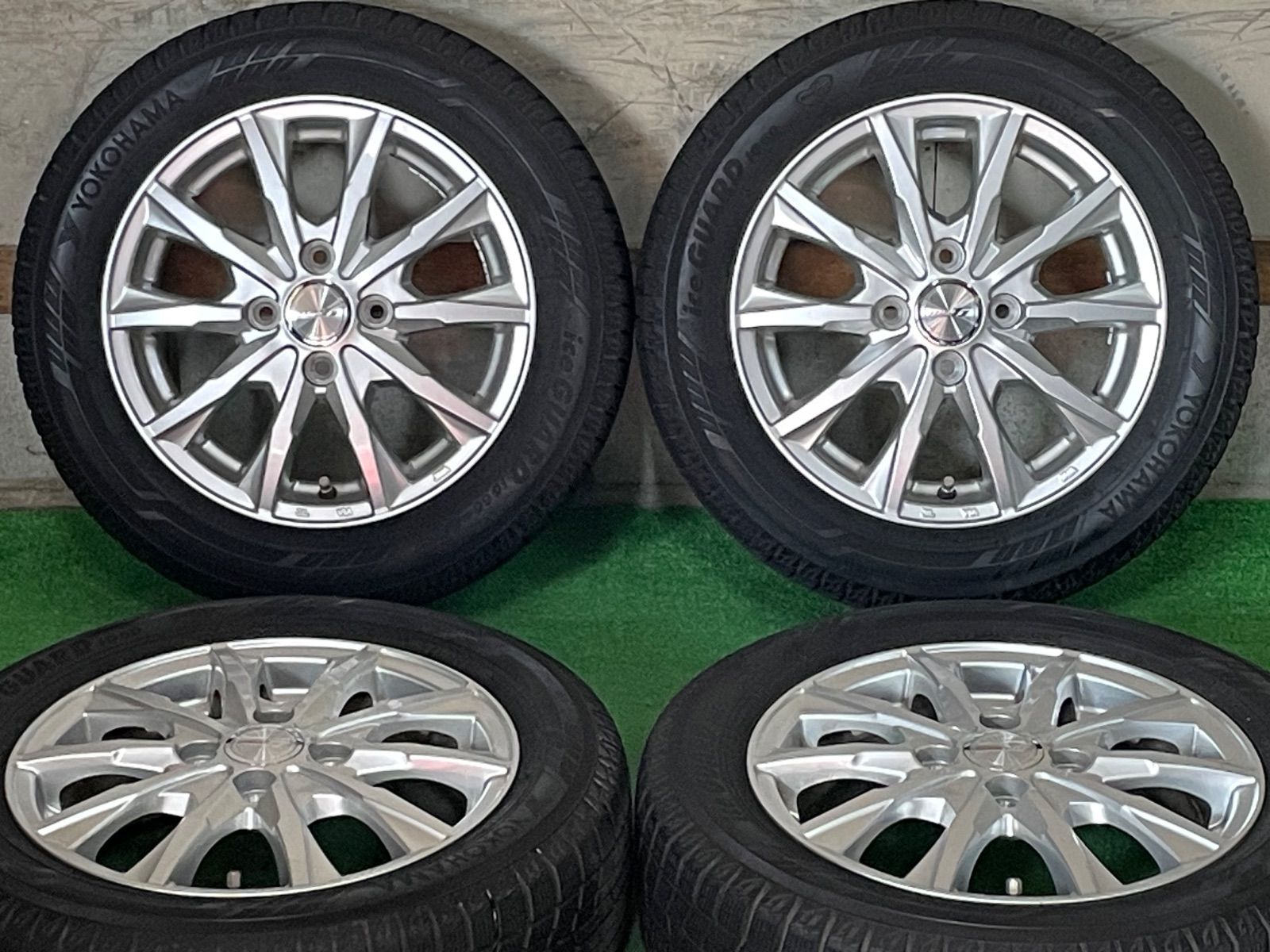 2021年 バリ溝タイヤ ジョーカー 14in 4.5J 45 PCD100 ヨコハマ アイスガード iG60 165|65R14 ハスラー ソリオ デリカD 2