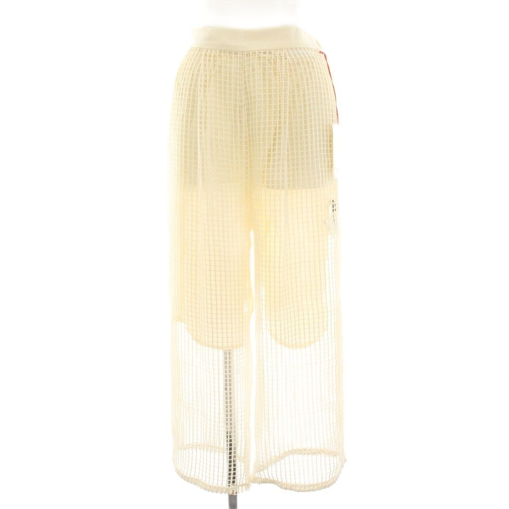 maison special スクエアメッシュレースワイドパンツ スクエアメッシュレースワイドパンツ【MAISON SPECIAL/メゾン