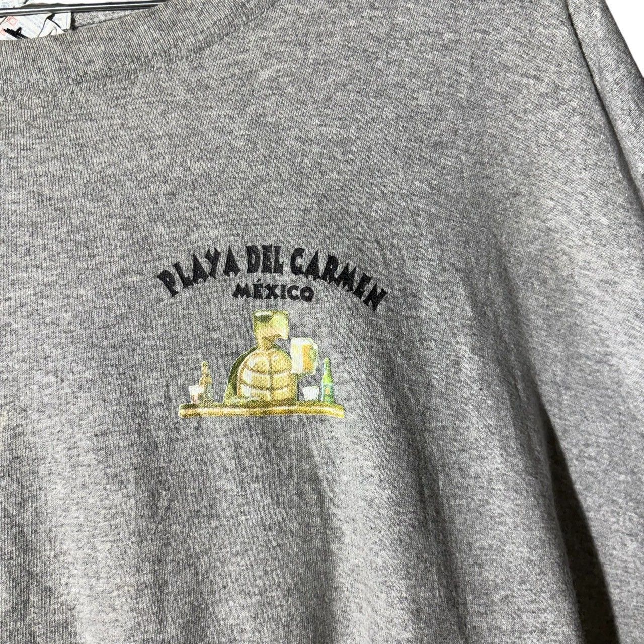 YAZBEK 半袖Tシャツ ライトグレー コットン 2XL バッグプリント