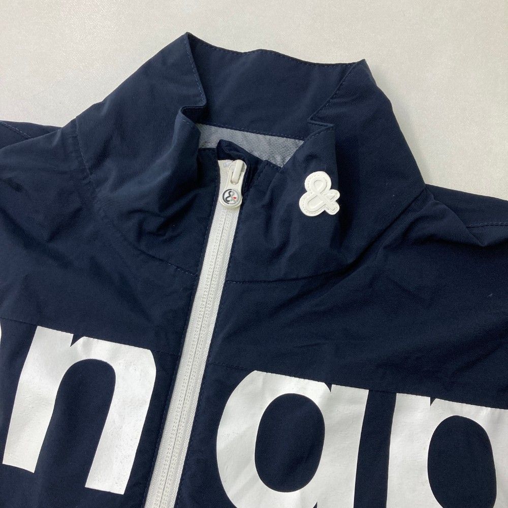 サイズ：M AND PER SE アンパスィ ; 2WAY ナイロンジャケット ネイビー