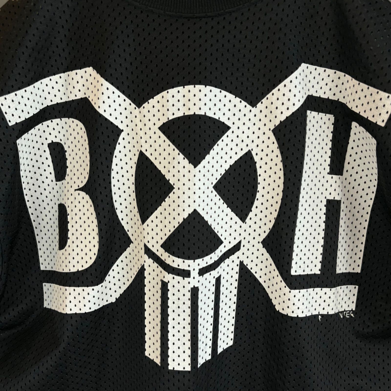 日本製 100% BOUNTY HUNTER Mesh T-shirt Black バウンティー