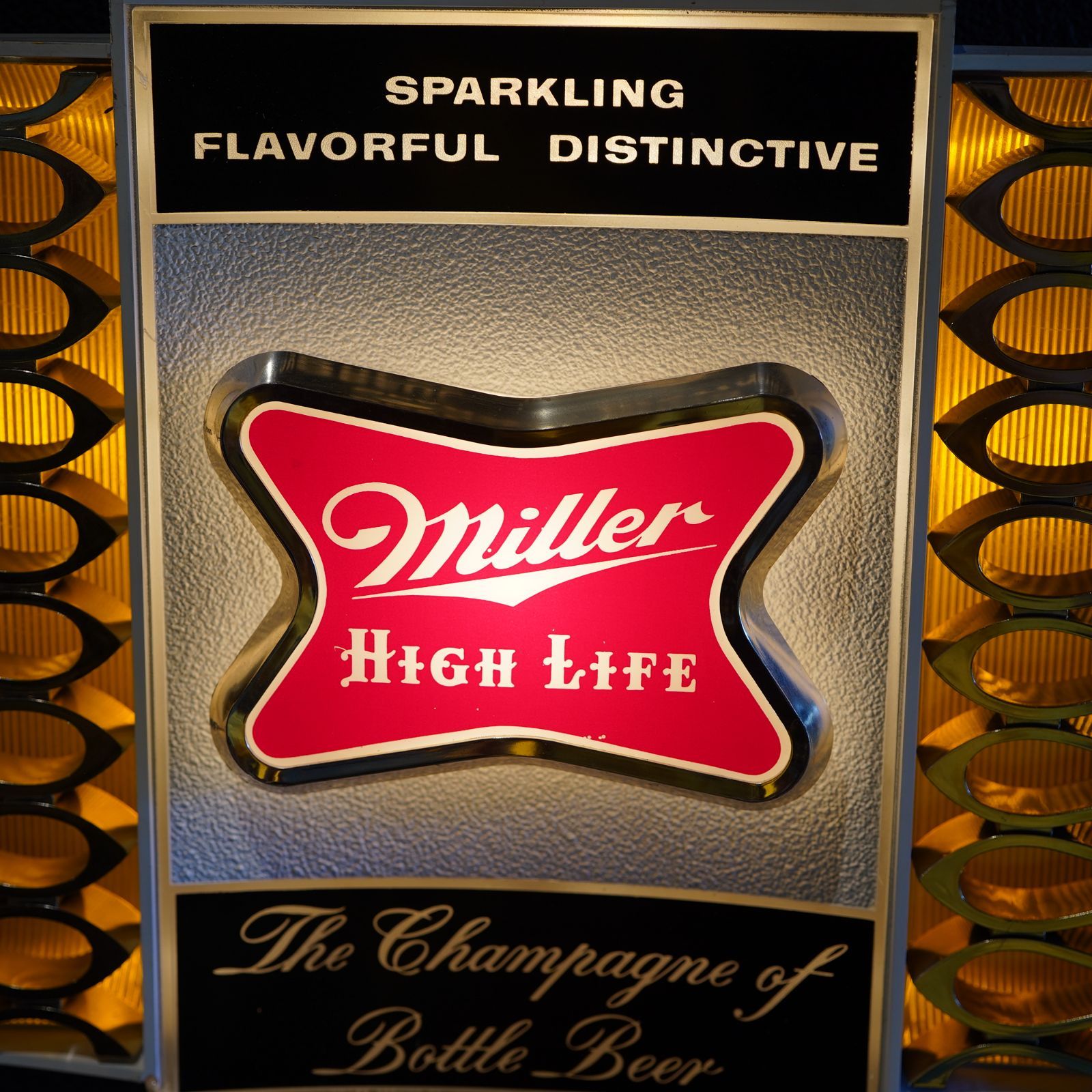 1960's MILLER HIGH LIFE ライトサイン アメリカンヴィンテージ