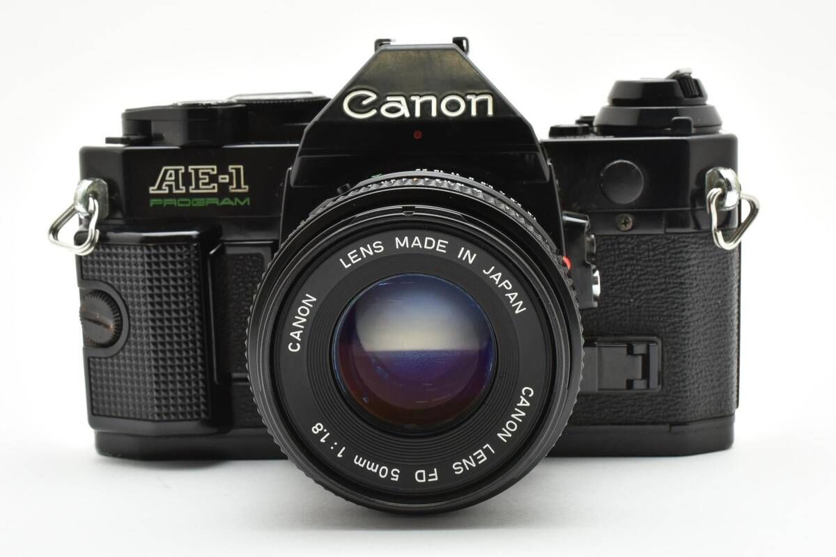 整備済み キャノン Canon AE-1 PROGRAM ボディ ブラック | New FD 50mm f1.8 シャッター鳴きなし L44 6509