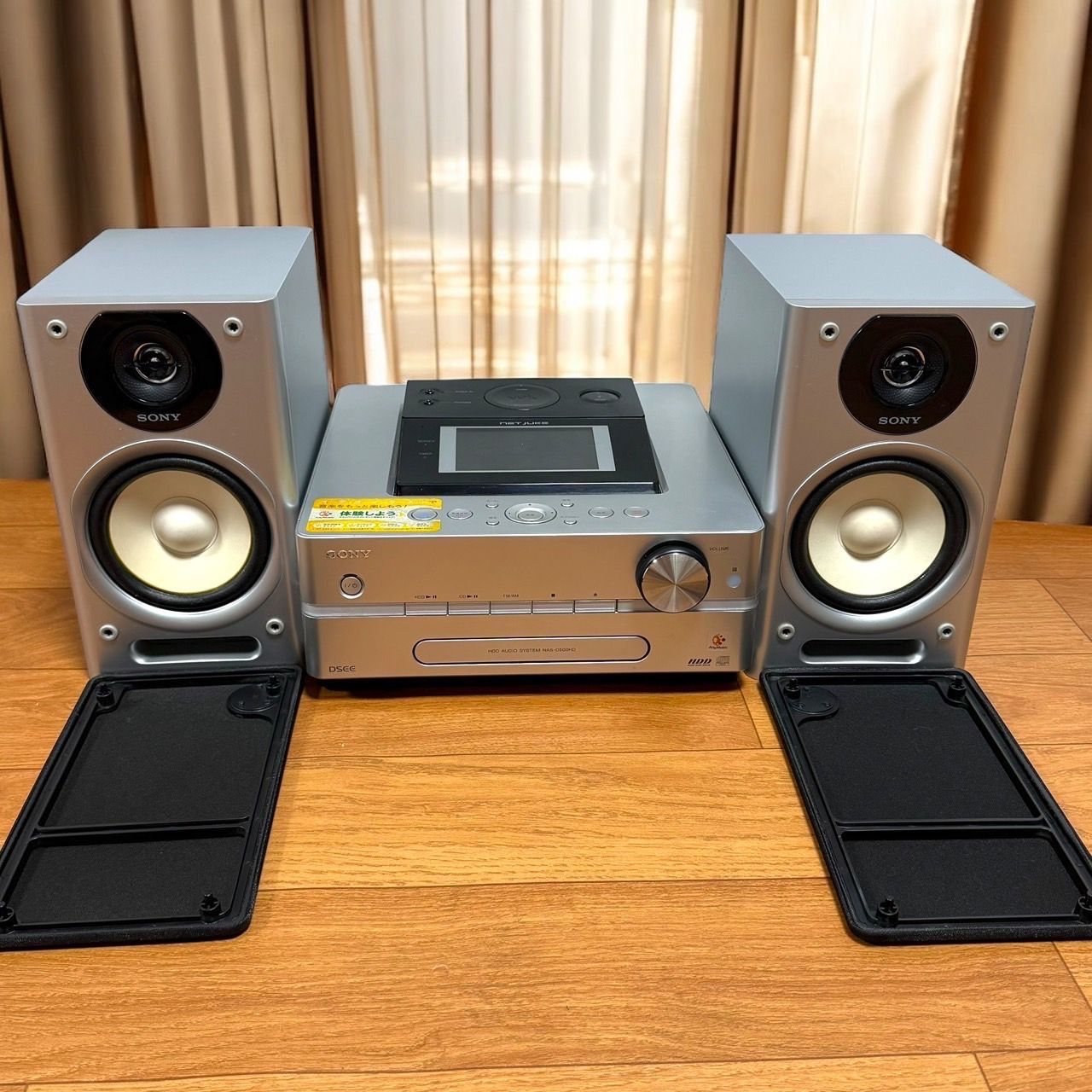【傷や汚れあり】ソニーHDDコンポ　NAS-D500HD シルバー Amazon.co.jp: SONY ソニー NAS-D500HD(S) シルバー HDD搭載
