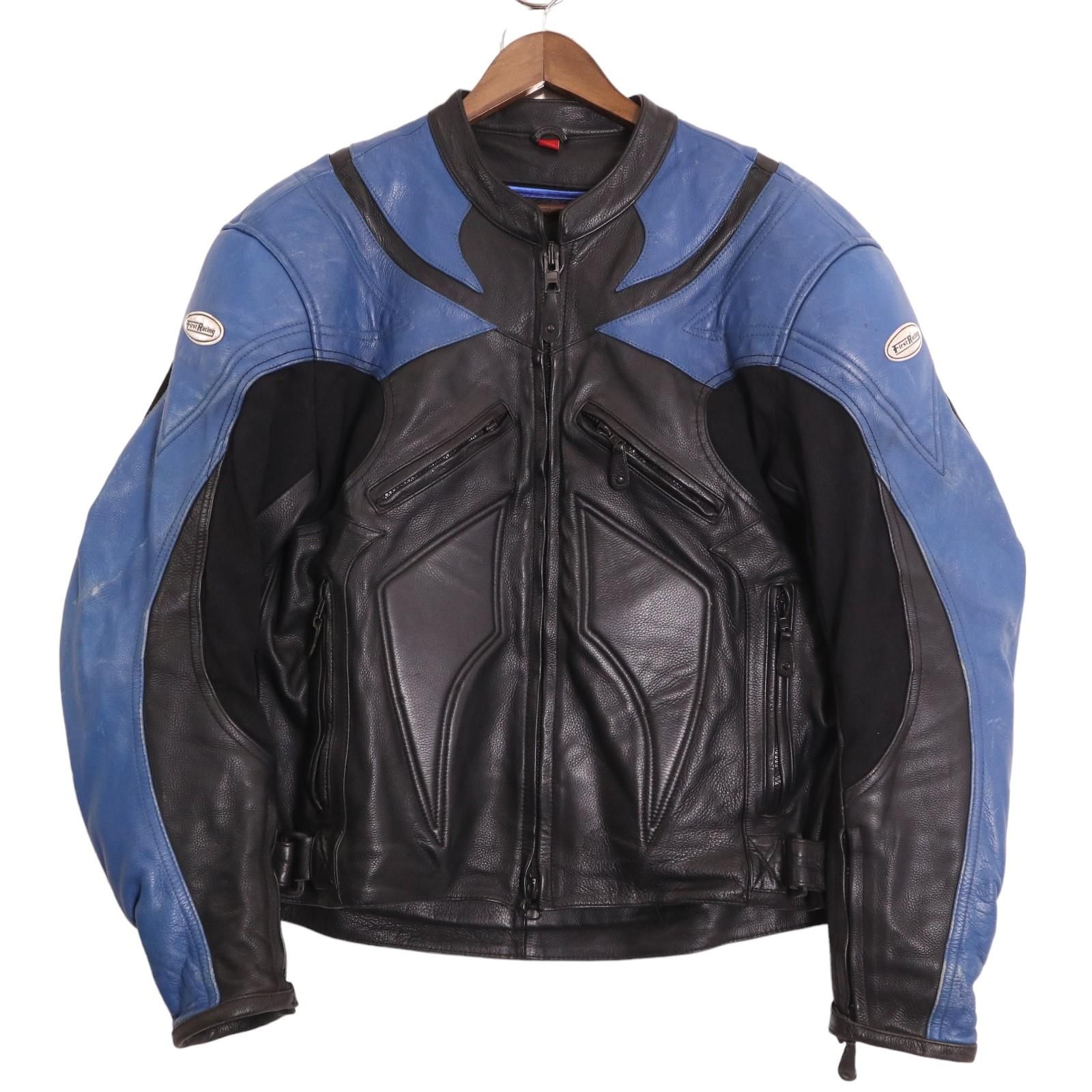 FIRST RACING Thinsulate シンサレート レザー レーシングジャケット 