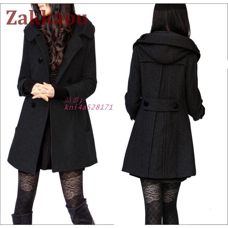 チェスターコート レディース アウター フード付 ミディアム丈 コート 暖かい 保温 中綿入り 女性用 通勤 ロングコート 羽織り カジュアル kni4a528171