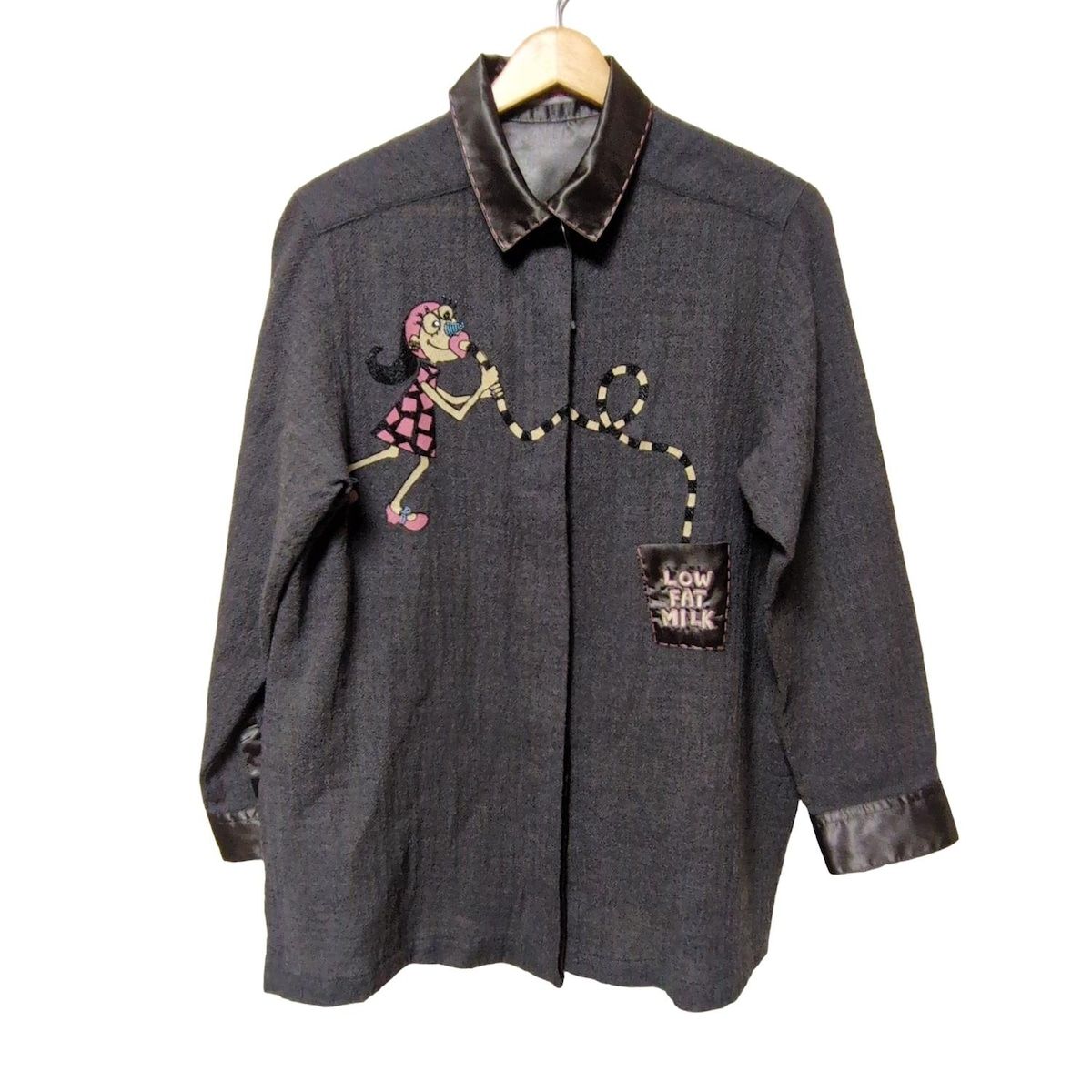 Olleborebla ベロベロ　ブラウス ✨美品✨アルベロベロ OLLEBOREBLA 5分袖ブラウス フリーサイズ
