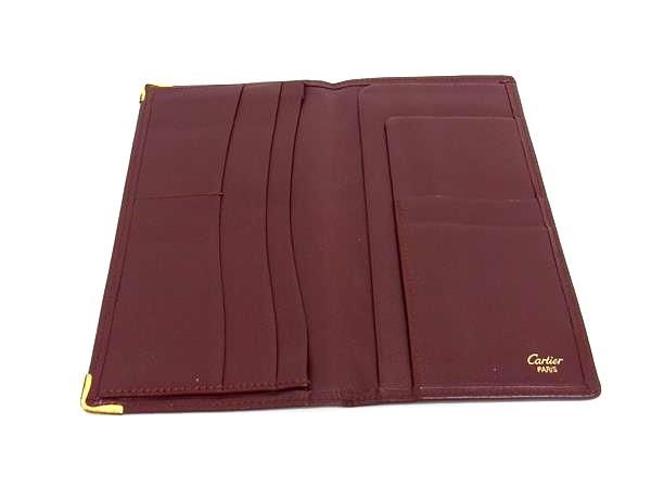 □美品□ Cartier カルティエ マストライン レザー 二つ折り 長