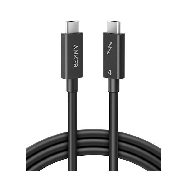 アンカージャパン ANKER USB-C＆USB-C ケーブル Thunderbolt 4 100W 40Gbps 2.0m ブラックA8489011 1本