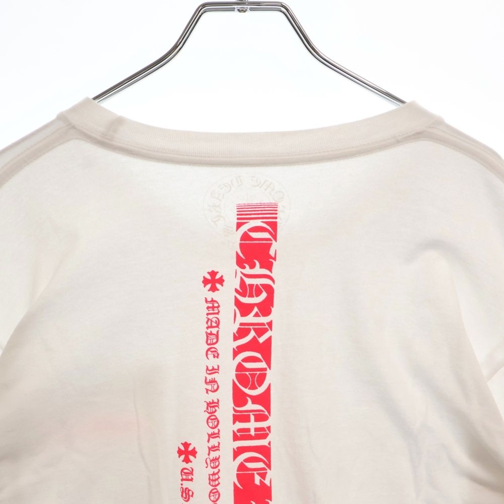 CHROME HEARTS (クロムハーツ) Neon Pink Stripe Logo L/S Tee CHROME HEARTS (クロムハーツ) Neon Pink Stripe Logo L/S Tee