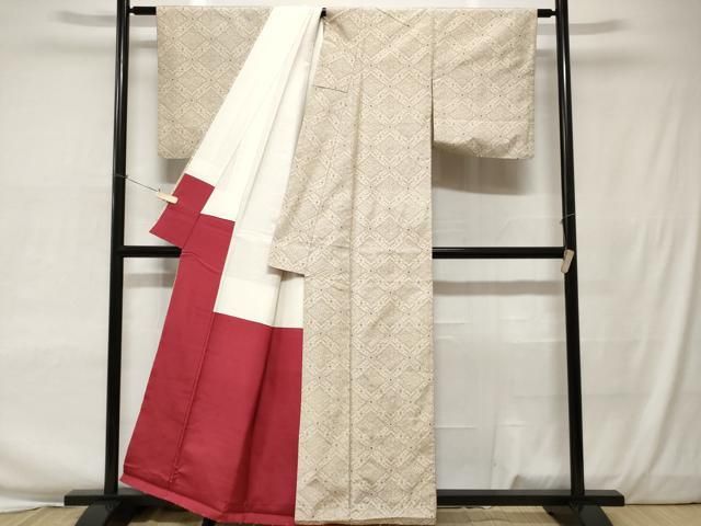 平和屋着物▽本場村山大島紬 単衣 風景文 正絹 逸品 CAAW1355xi