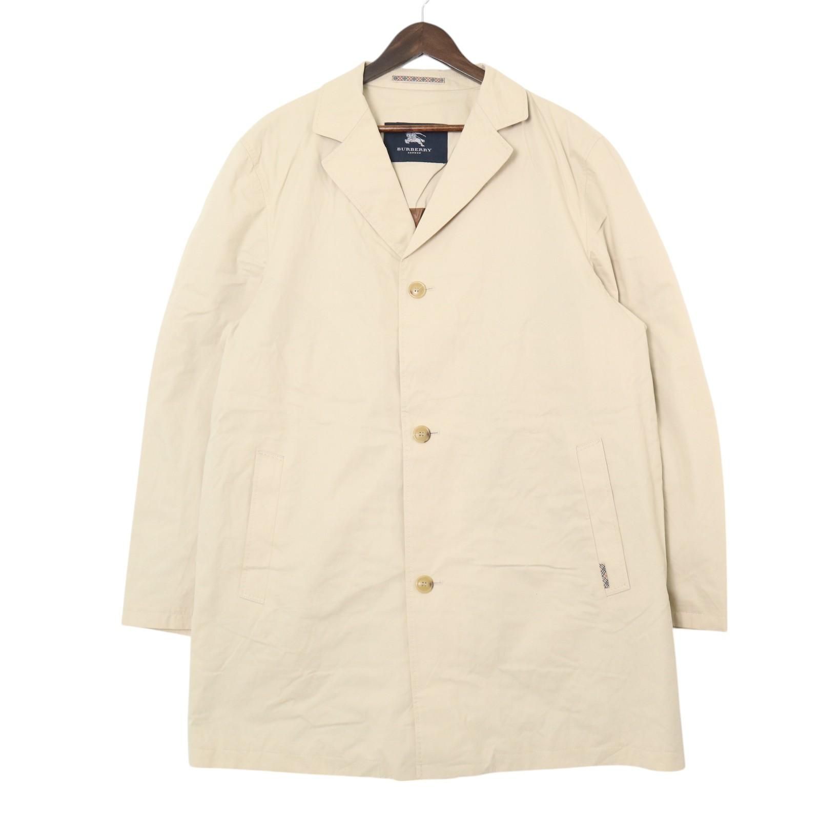 BURBERRY バーバリー ハーフコート ベージュ (メンズ 52) 古着 A4325