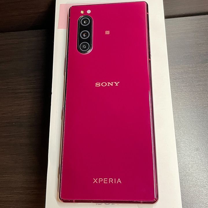 スマートフォン本体 SONY Xperia 5 SO-01M Red Amazon | SIMフリー Xperia5 SO-01M docomo レッド | Xperia
