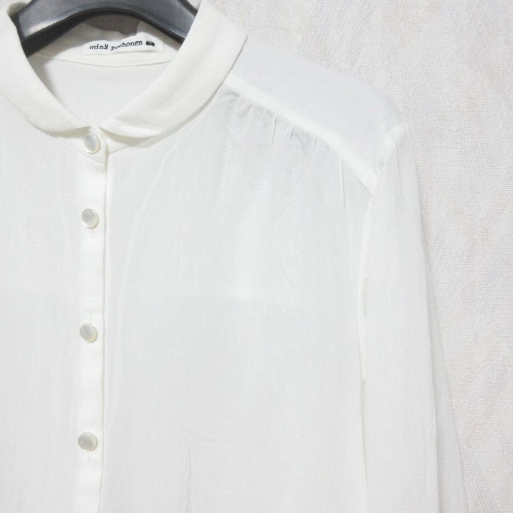 mina perhonen xs8296 port ギャザー カットソー サイズ38 ブラウス  