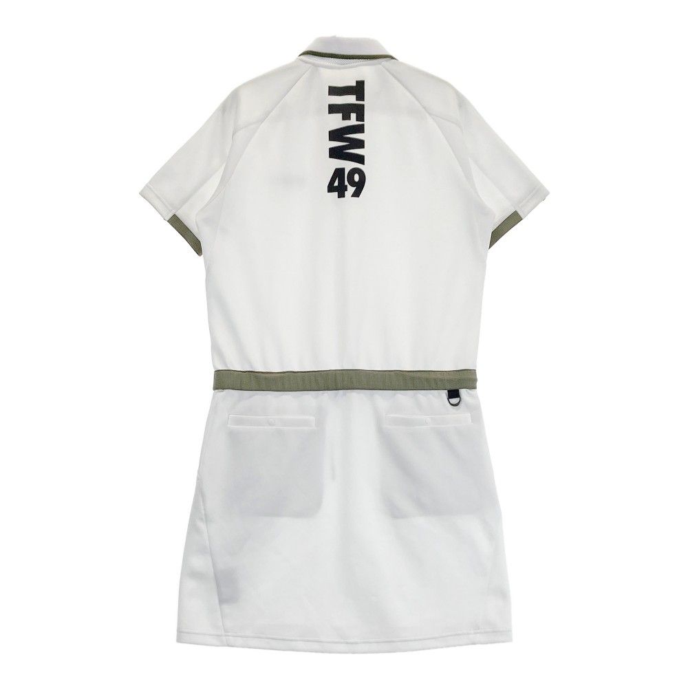 TFW49 レディース ゴルフシャツ M ホワイト TFW49 - LINE SLEEVE POLO