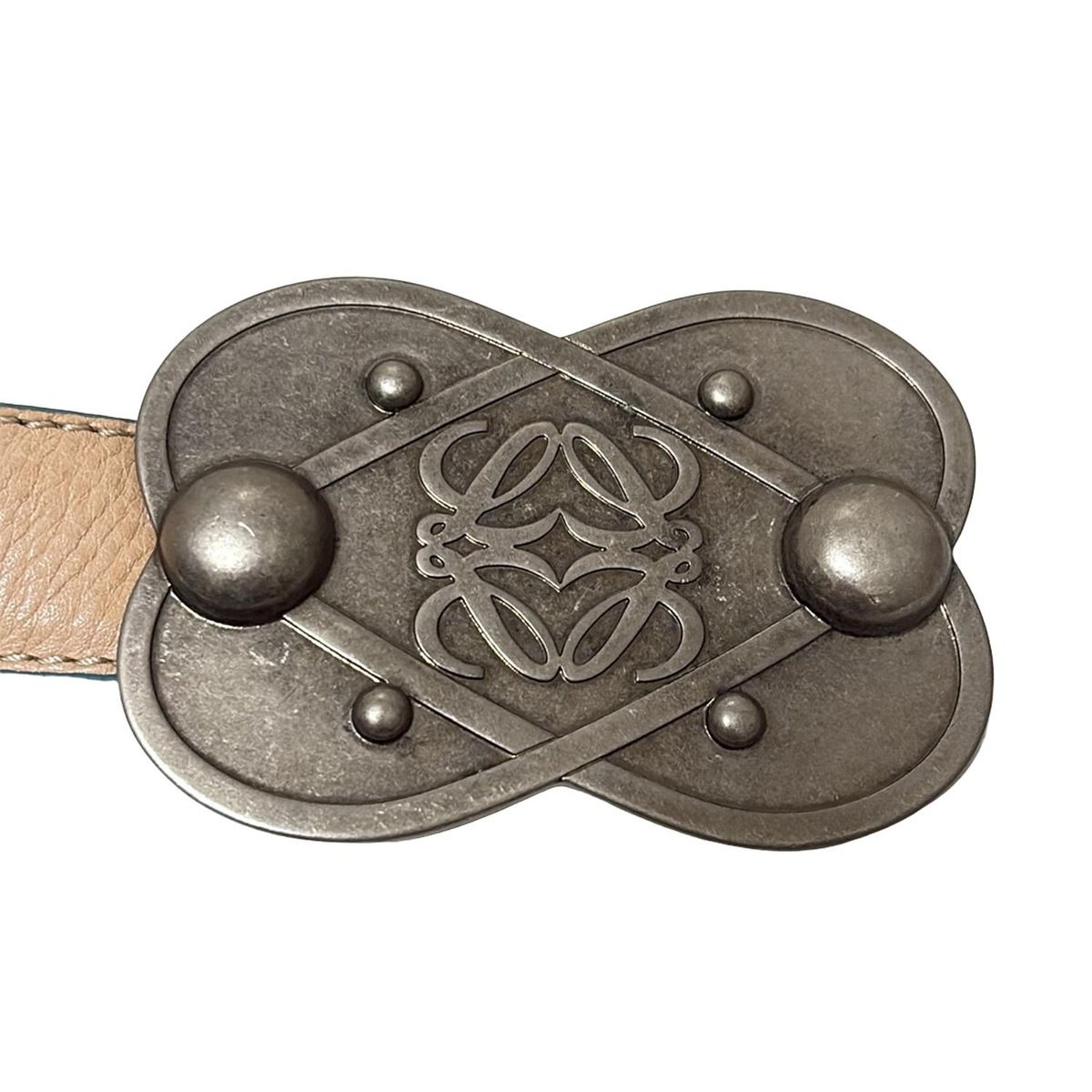 ロエベシルバーベルト レディース高級レザー & デザイナーチェーンベルト - LOEWE - LOEWE