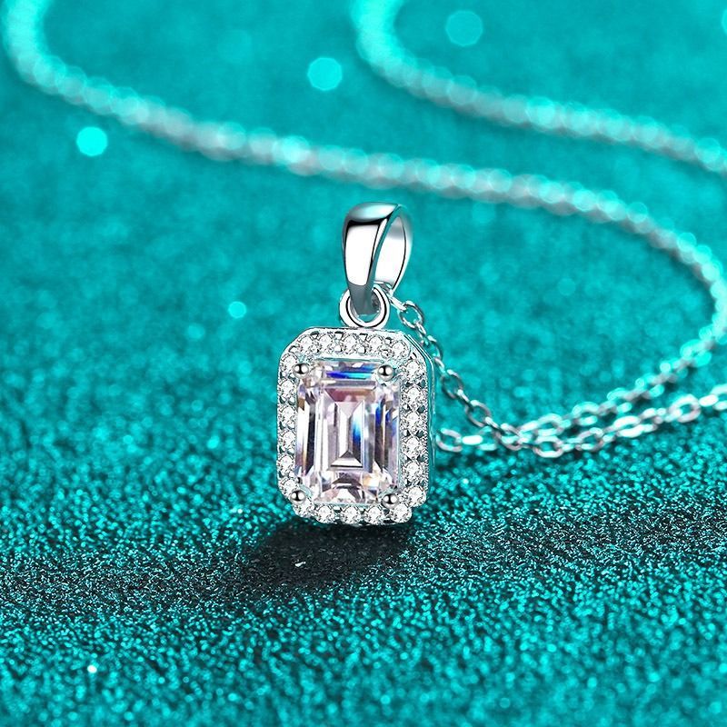 モアッサナイト ネックレス 1.0ct シルバー925 レディー 普段使い 冠婚葬祭 ネックレス モアサナイト 卒業式 人工ダイヤモンド ネックレス mxl68 9296