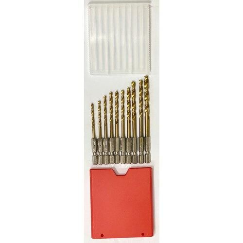 2営業日で発送 KI ケイアイ KIドリル 六角軸チタンコーティングドリルセット10本組 KTL010 2576