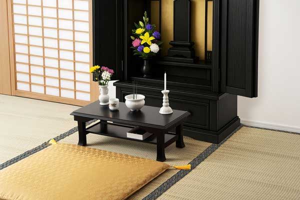 折りたたみ式の法事 お座敷向けミニテーブル 経机 No.116 W60×D30×H20cm