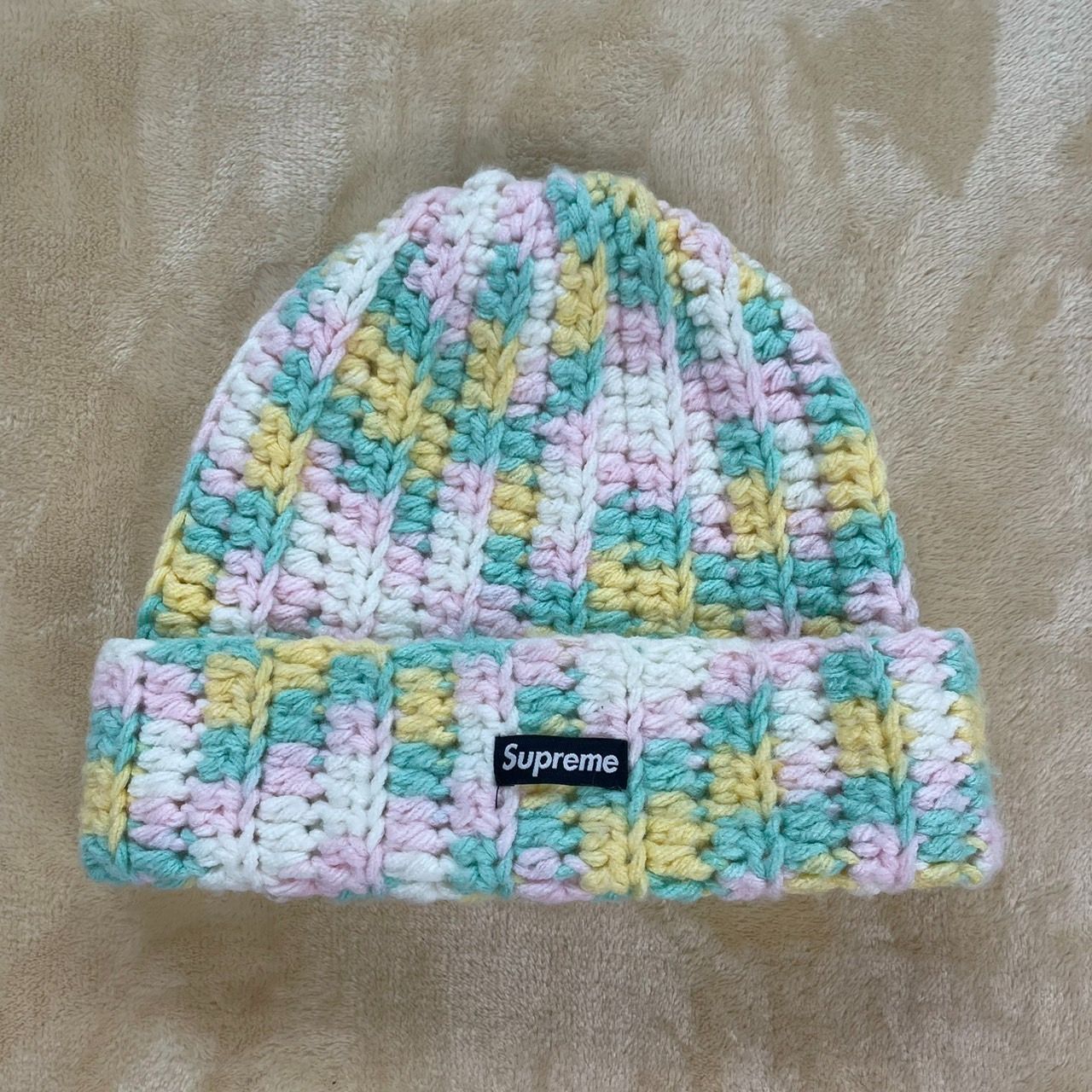 Supreme 21FW Crochet Beanie Yellow - メルカリ