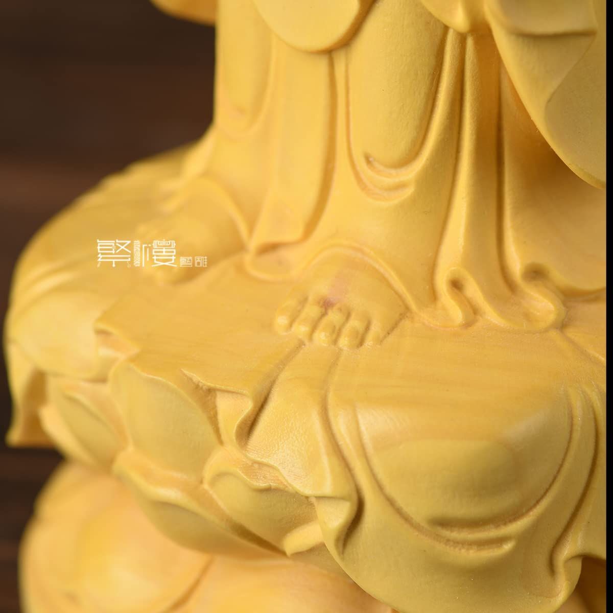 繁樓藝雕 仏像 地蔵菩薩 仏壇仏像 木彫り置物 柘植の木 祈る 厄除け