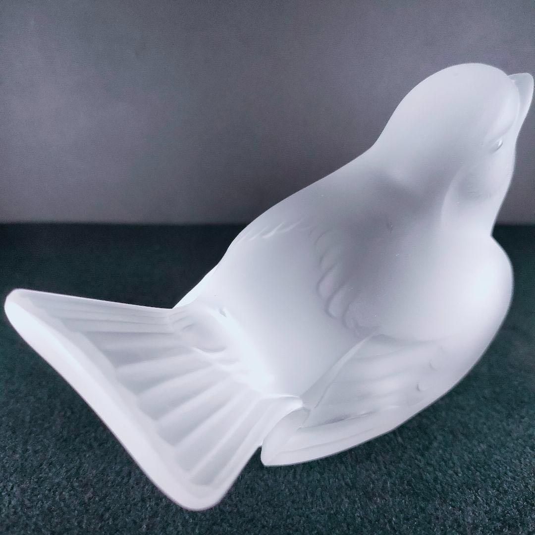 最高品質★ルネ・ラリック クリスタル スズメ ペーパーウェイト 雀 小鳥 スズメ 最高品質☆ルネ・ラリック クリスタル スズメ ペーパーウェイト