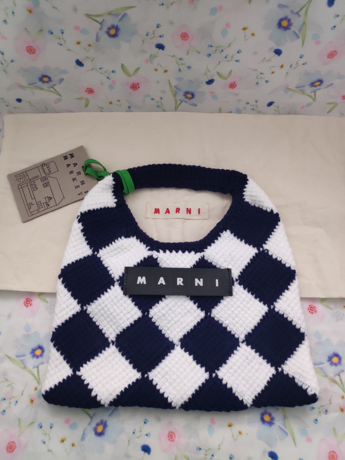 新品未使用☆MARNI/マル二 MARKET テックウール スモールバッグ トート