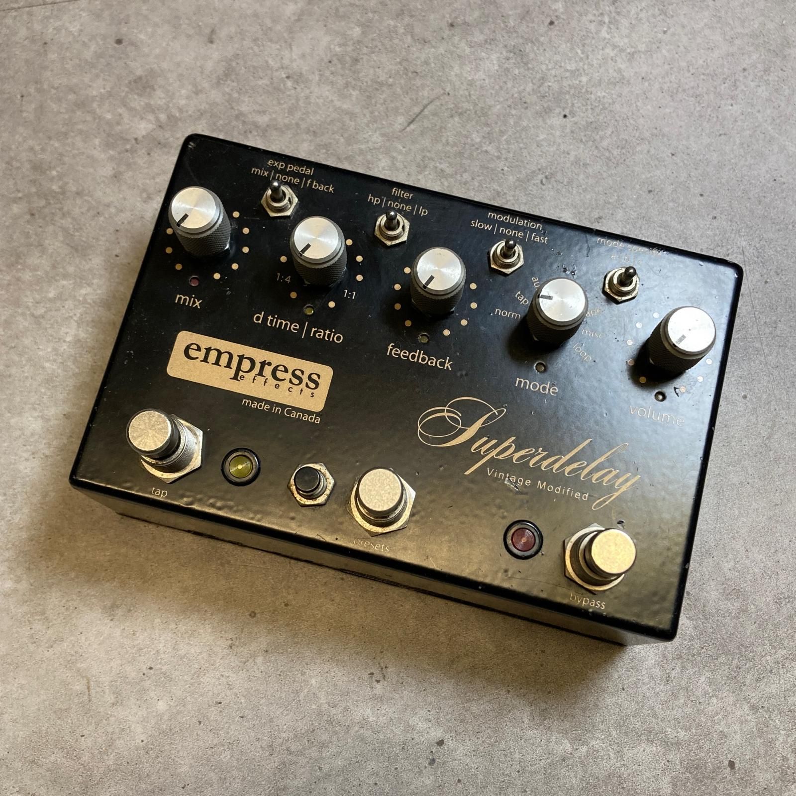 三重本店 楽器 Empress Effects | エンプレスエフェクツ エフェクター Superdelay Vintage Modified 472