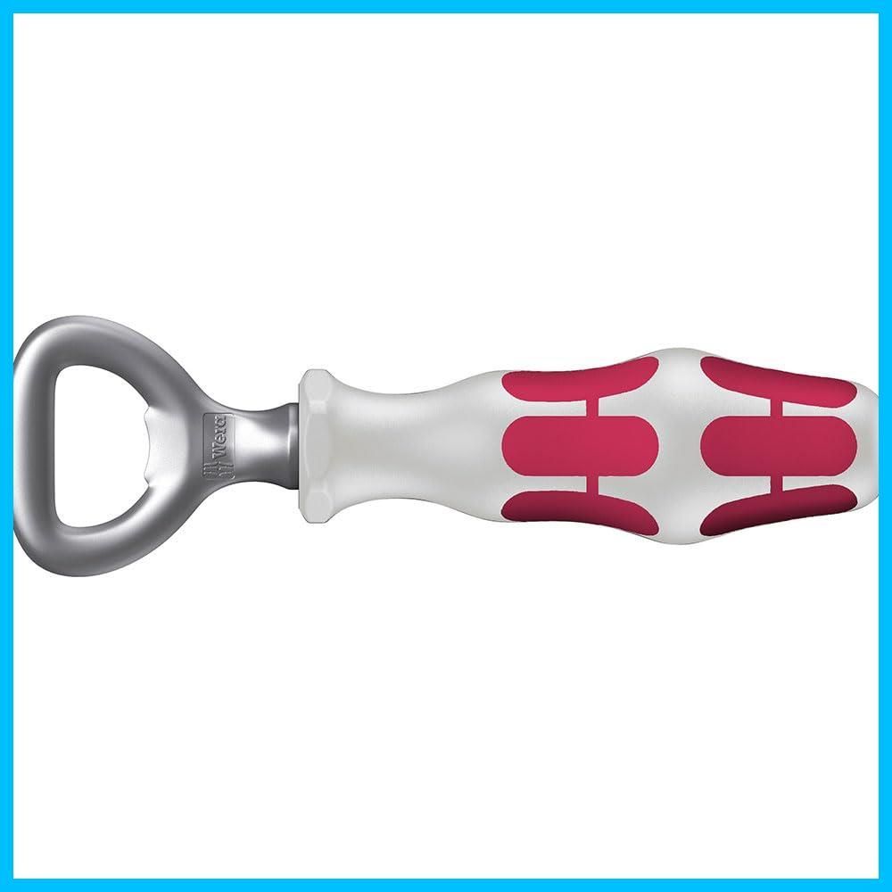 栓抜き ホワイト|レッド ボトルオープナー Kraftform handle bottle ヴェラ opener White|Red WERA 05130005001 4013288228024