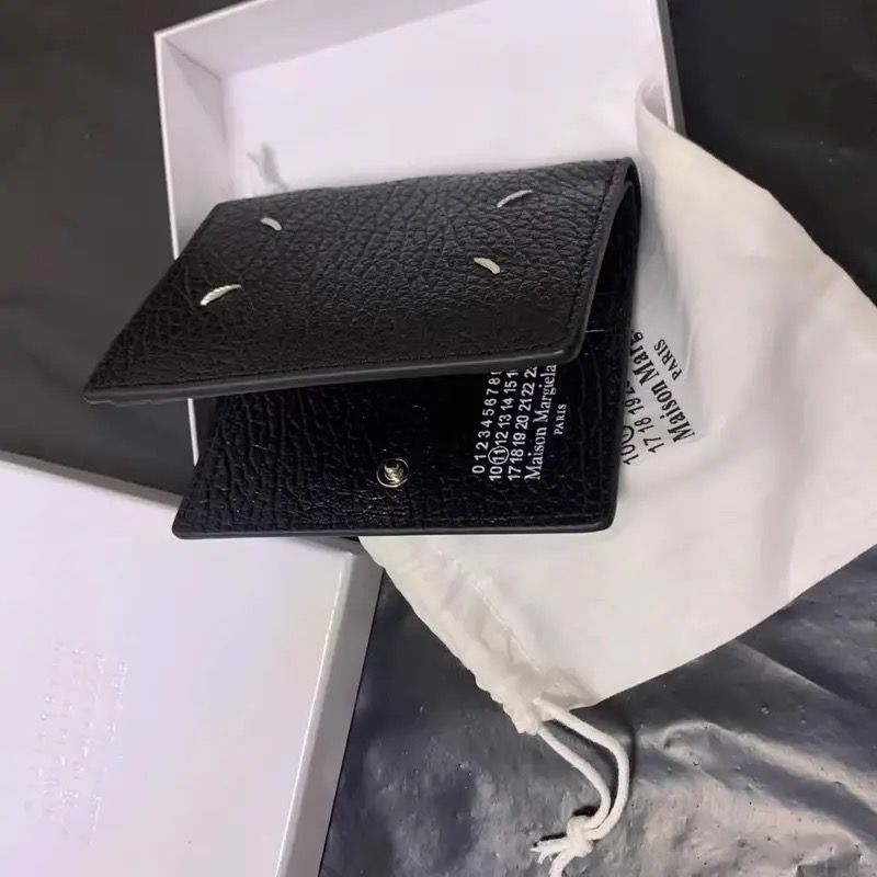 Maison Margiela 二つ折り財布 ブラック - メルカリ