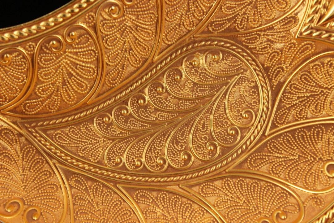 銅 細工 鎏金葉盤 果実盤 装飾品 工芸品 美術品 置物 銅 細工 ?金葉盤 果実盤 装飾品 工芸品 美術品 置物 - メルカリ