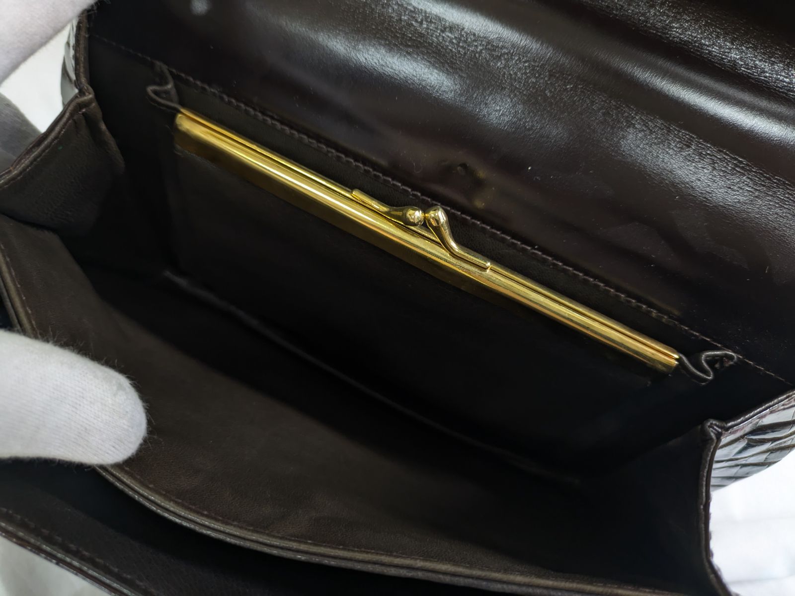 LANCEL ランセル　ハンドバッグ かごバッグ　黒色 良品 LANCEL/ランセル ハンドバッグ 2way ワンショルダー クロコ