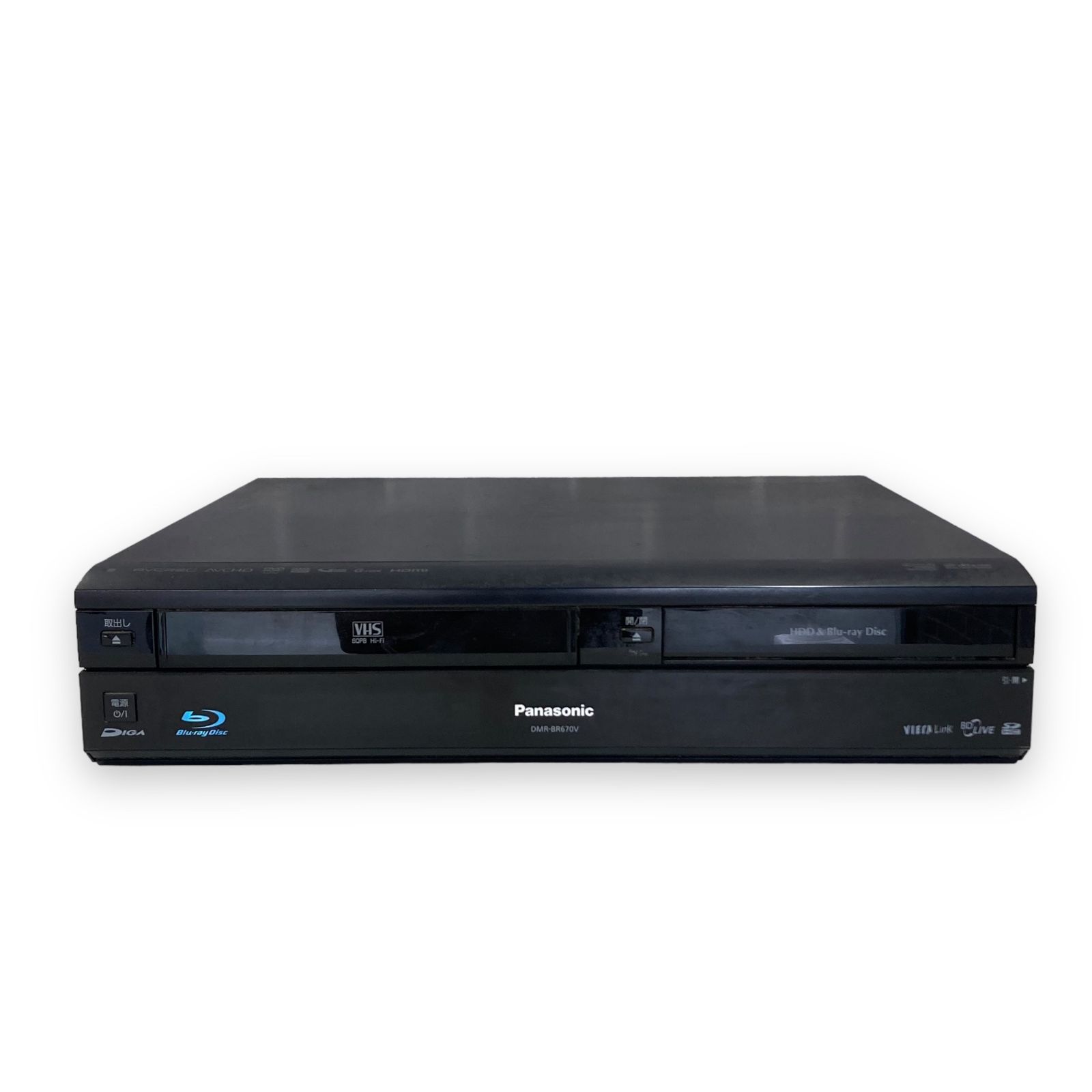 Panasonic 　DMR-BR670V　 VHS搭載　ブルーレイディーガ 　　ジャンク品J-20 Panasonic DMR-BR670V-K DMR-BR670V Blu-ray Recorder VHS HDD Combo