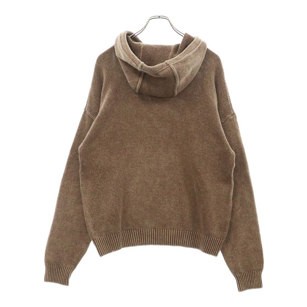 90s ARMANI JEANS/ニットパーカー/L/グレー/イタリア製